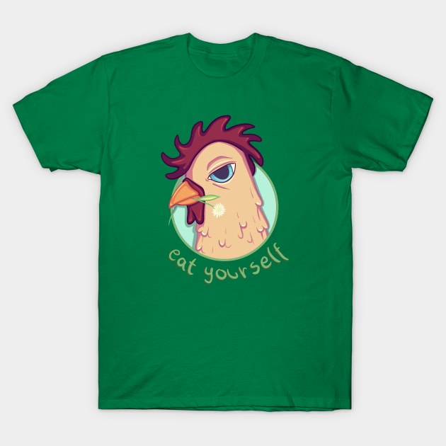 Eat Yourself [Chicken] T-Shirt by grumpykitten